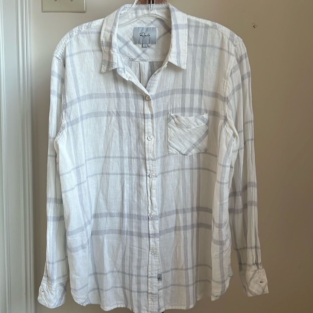 Rails women’s linen blouse, size large